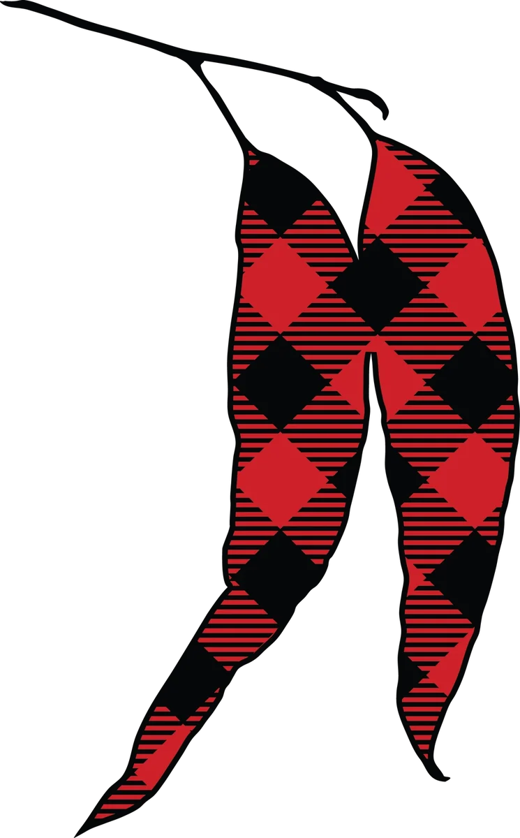 Buffalo Plaid Eucalyptus Leaves