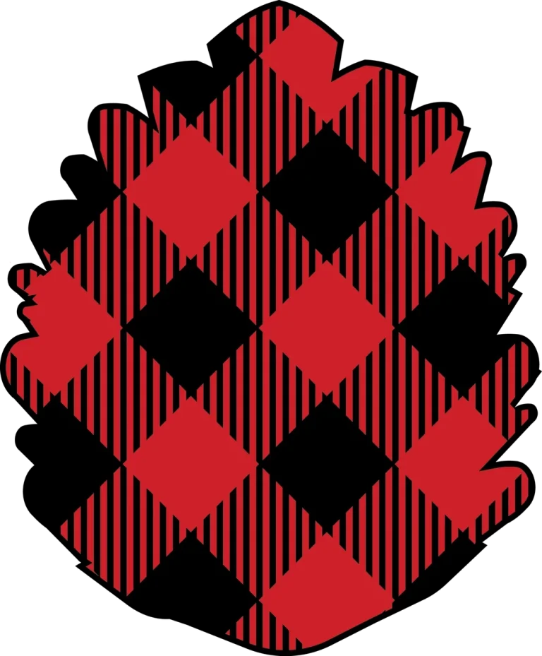 Buffalo Plaid Pine Cone
