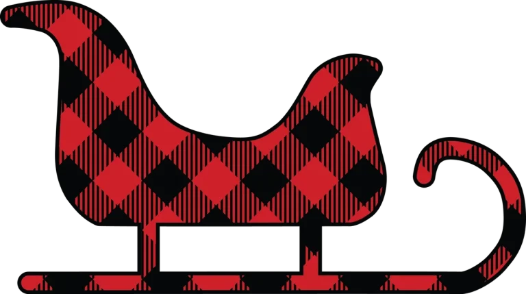 Buffalo Plaid Sleigh
