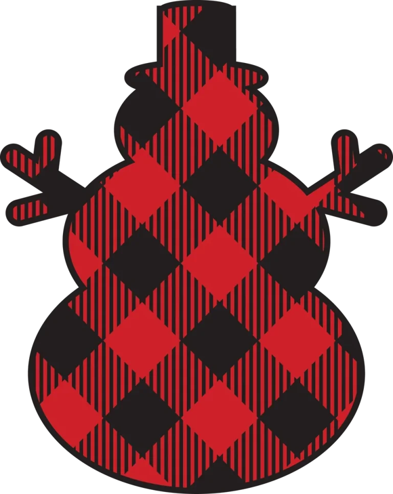 Buffalo Plaid Snowman