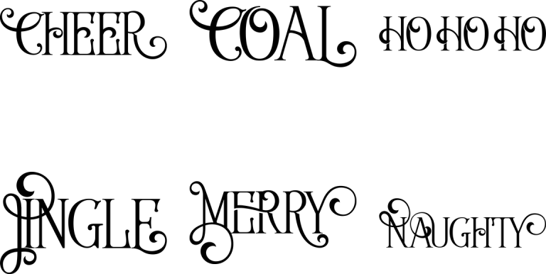 Christmas Words Set 2
