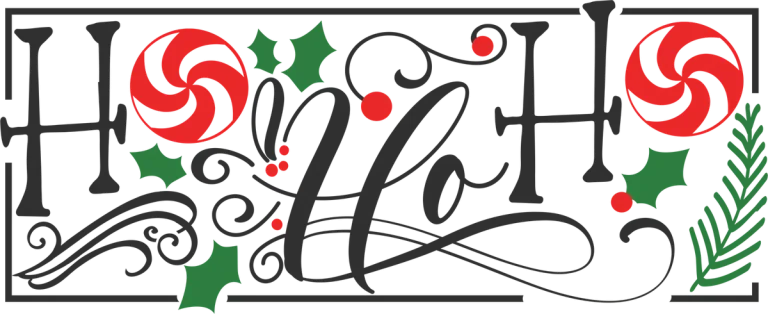 Ho Ho Ho Peppermint Sign