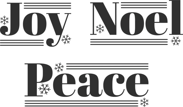 Joy Noel Peace Words