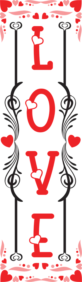 Love Valentine Porch Sign