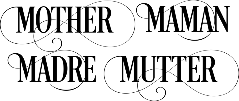 Mother in Four Languages