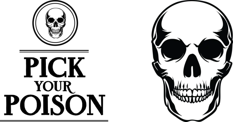 Pick Your Poison Skull Label