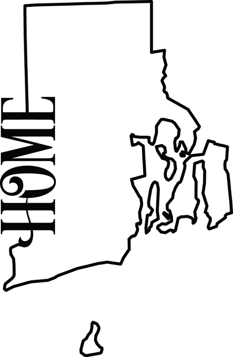 Rhode Island Home Outline
