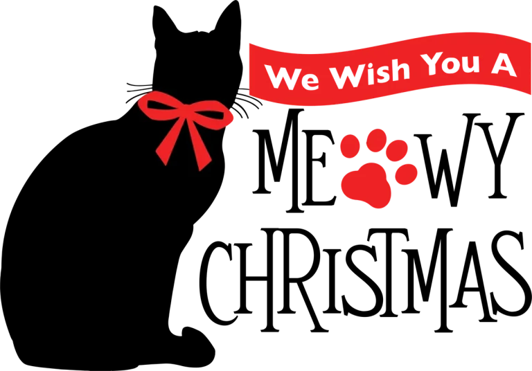 We Wish You a Meowy Christmas Cat