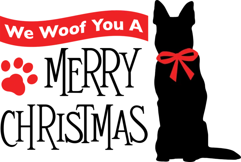 We Woof You a Merry Christmas Dog